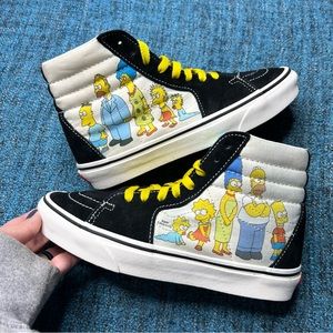 Vans x The Simpsons Sk8 Hi Family Portrait Sneakers Limited Edition
